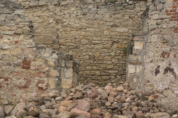 limestone wall detail