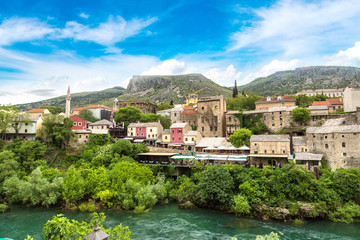 Historical center in Mostar