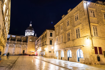 Obraz premium Walking street in Dubrovnik