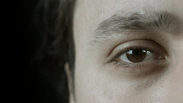 Close-Up Human Male Eye
