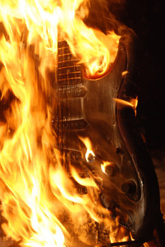 Burning Guitar