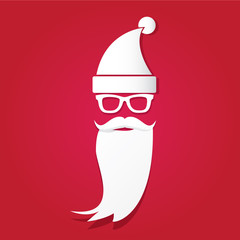 Christmas hipster greeting card