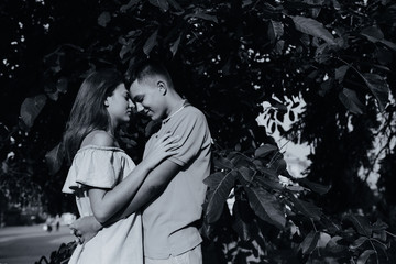 guy and girl in the park