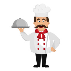 chef character avatar icon vector illustration design