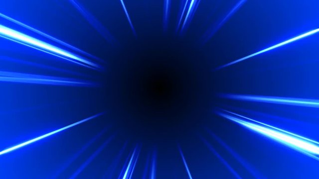 Shiny Blue Lines With Black Hole In The Center