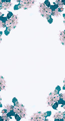 Blossoming branch apple. Bright colorful spring flowers