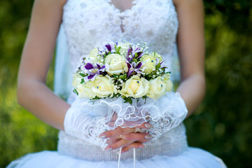 Wedding bouquet of the bride