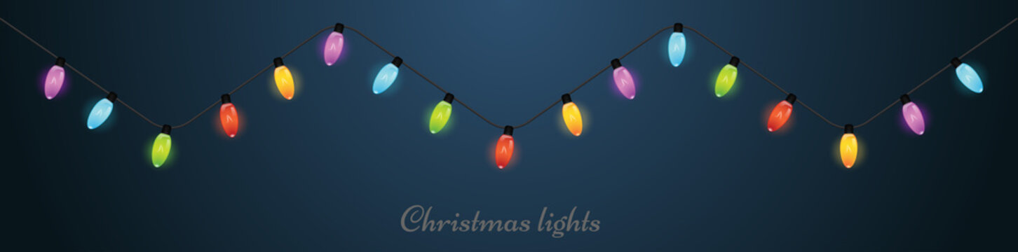 Christmas Light Bulbs. Xmas Light Strings