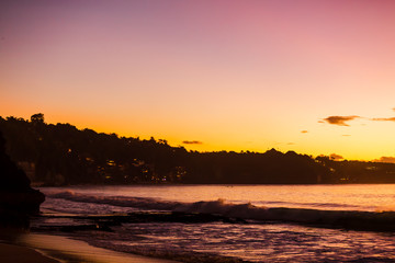 Naklejka premium Sunset in Bali