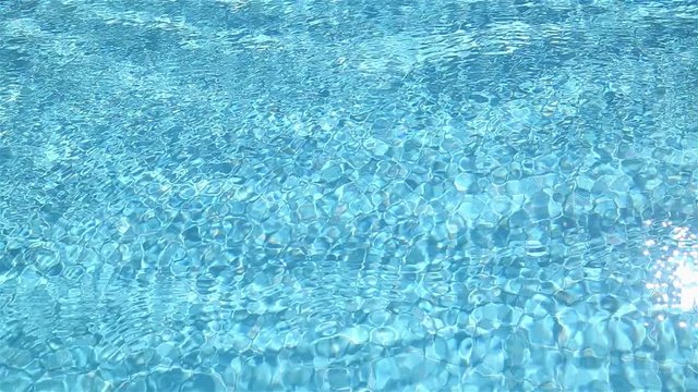 shimmering water in the pool