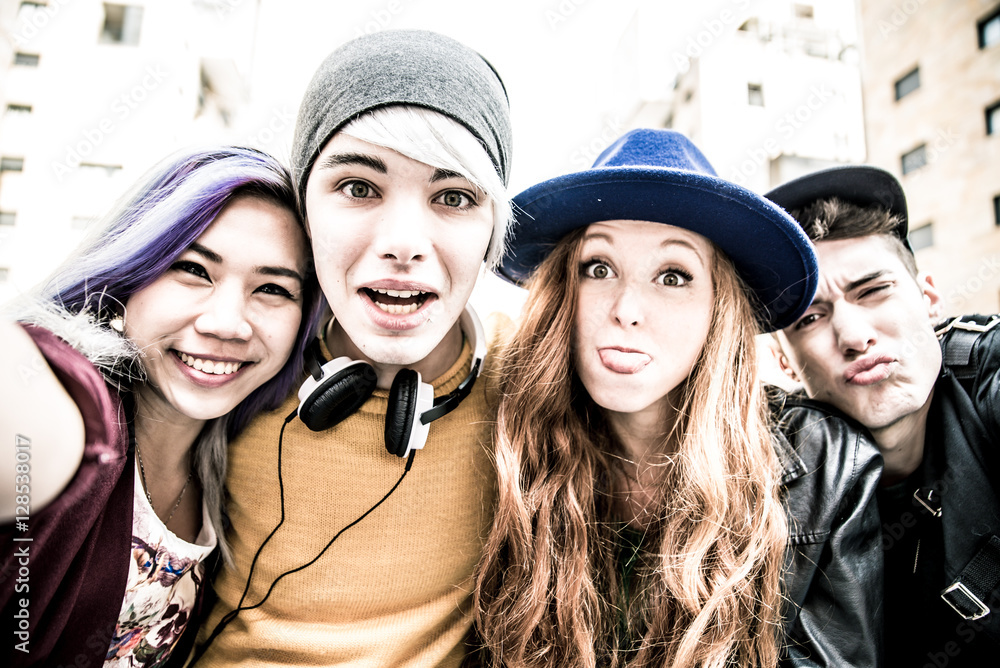 Wall mural Teenagers portrait