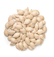 Top view of pumpkin seeds