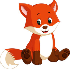 Cute fox cartoon

