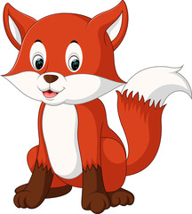 Cute fox cartoon

