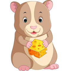 Cute hamster cartoon
