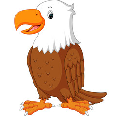 Obraz premium cute eagle cartoon