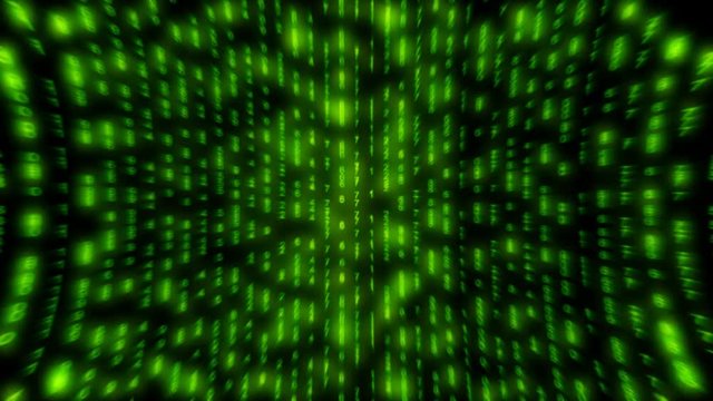 Flowing matrix like background animation.