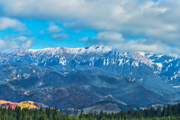 Bucegi mountains in  autumn