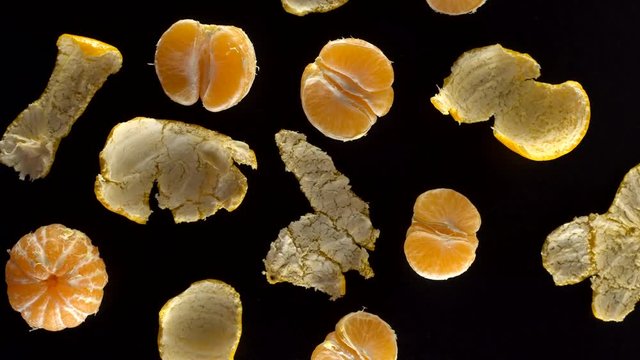 Rotating frash tangerines