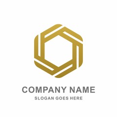 Circular Geometric Hexagon Tessellate Pattern Ornament Decoration Business Company Stock Vector Logo Design Template 