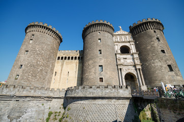 Fototapeta na wymiar Castle Ovo in Naples, Italy