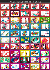 Mega collection business annual report brochure templates