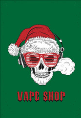 Christmas Poster For Vape Shop