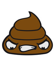 Angry sour angry unhappy little sweet cute kot kacka shit pile of small face