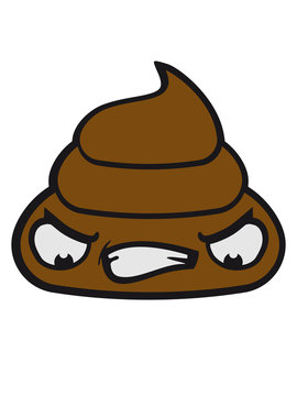 Angry sour angry unhappy little sweet cute kot kacka shit pile of small face