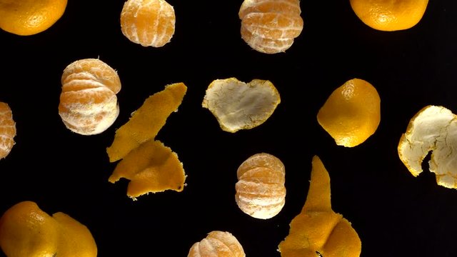 Rotating frash tangerines