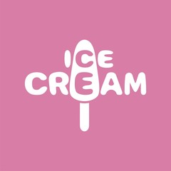 logo ice cream. Modern design of icons, signs and symbols. Vector illustration