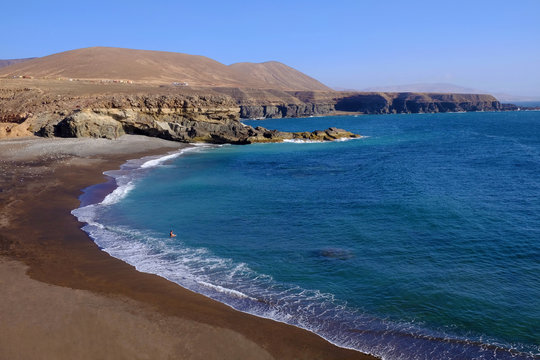 Playa de Ajuy on the Canary island Fuerteventura, Spain.