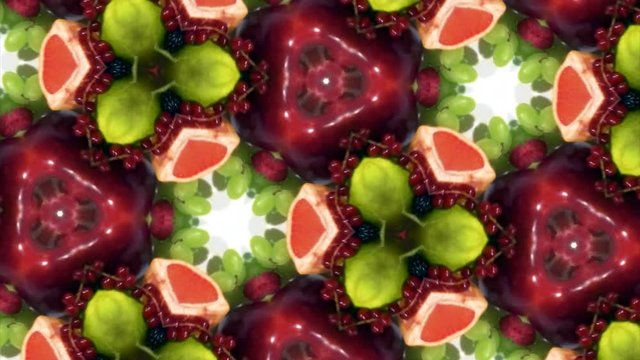 Delicious Fruits Kaleidoscope 