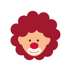 Circus clown cartoon icon vector illustration graphic design