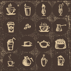 Vector logos for restaurants, coffee, Turk coffee