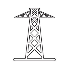 pictogram electrical tower transmission energy power vector illustration eps 10