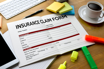 CLAIMS Health insurance form ,  claims document of the customer