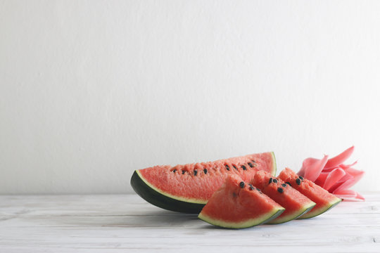 Stock Photo:.Slices of watermelon