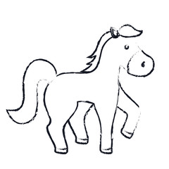 isolated horse cartoon icon vector illustration graphic design