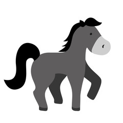 isolated horse cartoon icon vector illustration graphic design