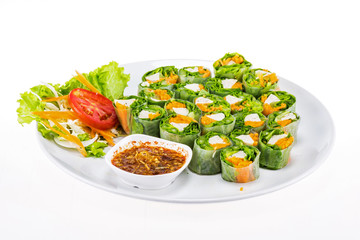Fresh spring roll vietname food