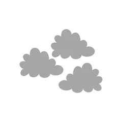 Foto op Canvas Clouds weather sky icon vector illustration graphic design © djvstock