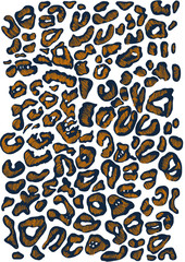 Animal skin texture in black and white colors
