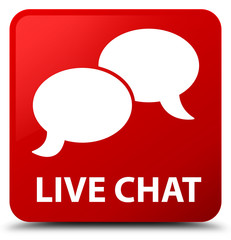 Live chat red square button