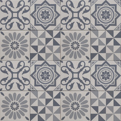decorative tile pattern , geometric patchwork design