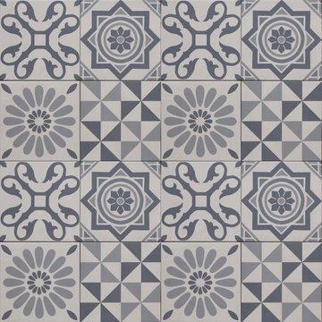 decorative tile pattern , geometric patchwork design