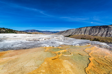 Travertine Terrace and Landscape