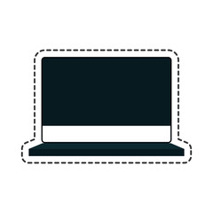 laptop computer isolated icon vector illustration design