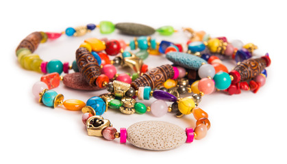 Nice jewellery isolated on the white background