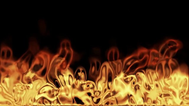 Abstract cg flames rising up